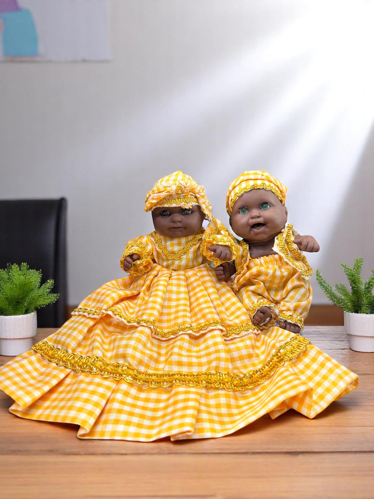 Ibeyis Jimaguas de Oshun Niña y Niño / Ibeyis Jimaguas of Oshun Girl & Boy
