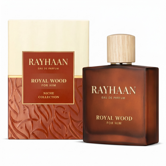 RAYHAAN Eau de Parfum bottle and packaging on a white background