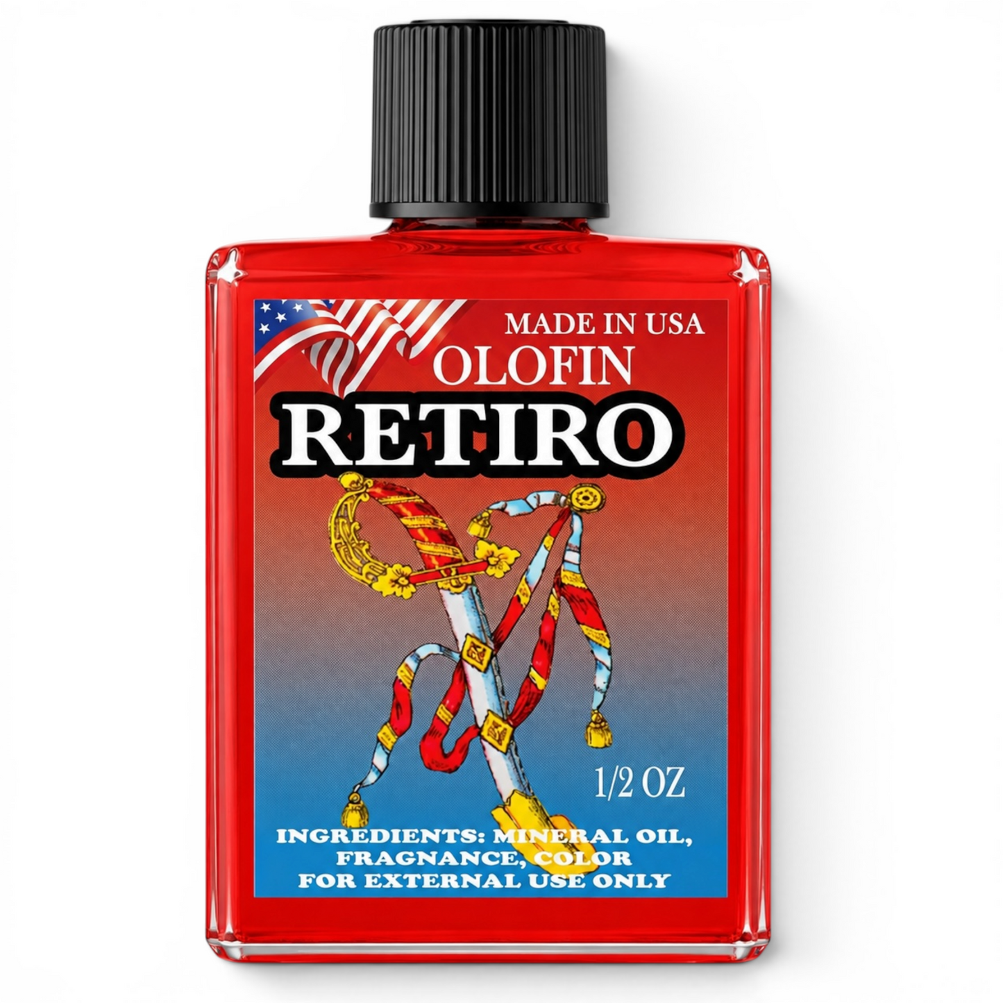 Retiro Aceite Esoteric Fragrance Oil 1/2oz-1oz Square Bottle