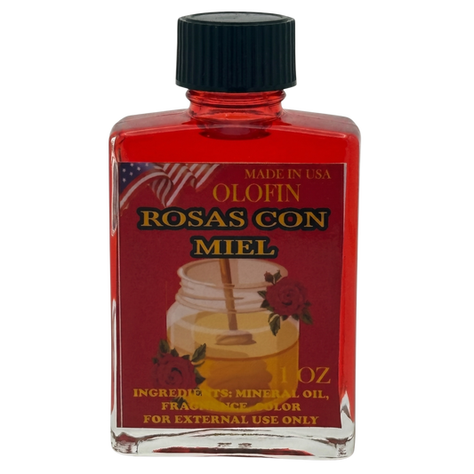 Rosas Con Miel Aceite Esoteric Fragrance Oil 1/2oz-1oz Square Bottle