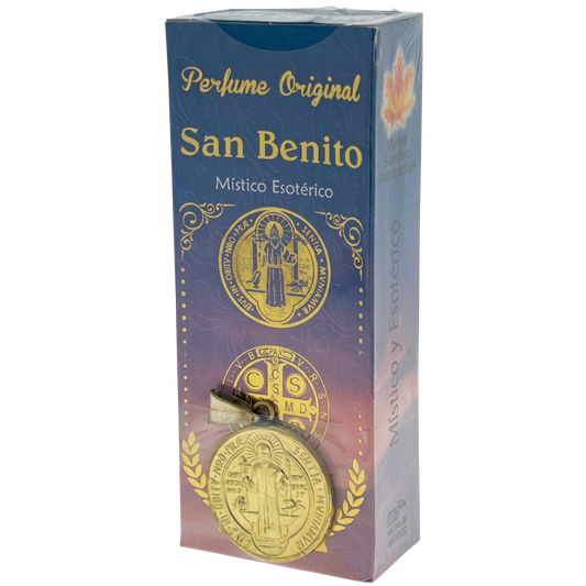 San Benito Esoteric Perfume with Collectible  Protective Amulet Medallion