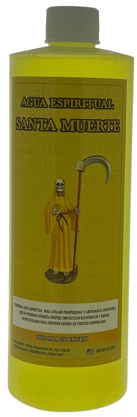 Santa Muerte Amarillo Agua 16oz