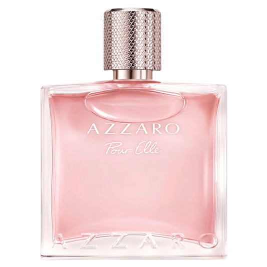 Azzaro Pour Elle perfume bottle on a white background