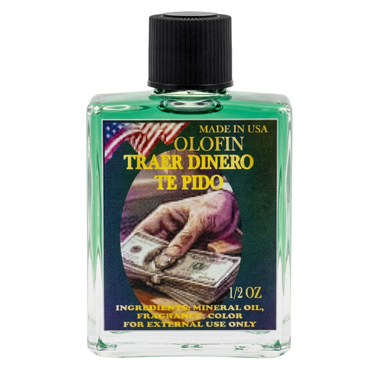 Traer Dinero Te Pido Aceite Esoteric Fragrance Oil 1/2oz-1oz Square Bottle