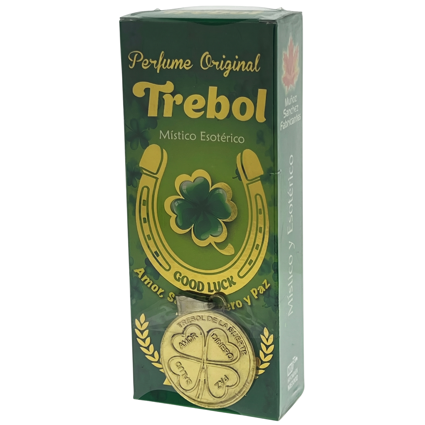Trebol Esoteric Perfume with Collectible  Protective Amulet Medallion (Copy)