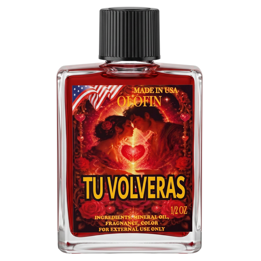 Tu Volverás Aceite Esoteric Fragrance Oil 1/2oz-1oz Square Bottle