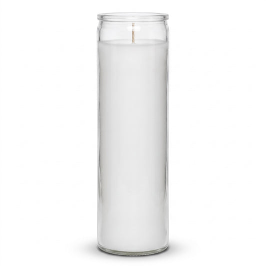 White 1 Color Plain Candle 7 Days Lisa Blanca Velas