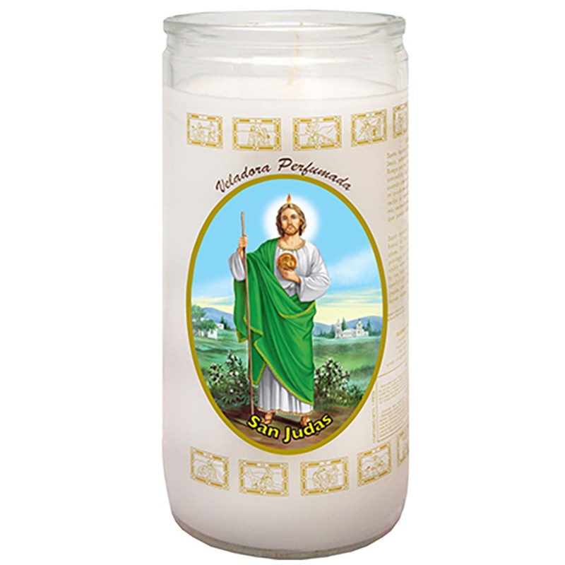 San Judas - Blanca - 14days Candles - 6CT