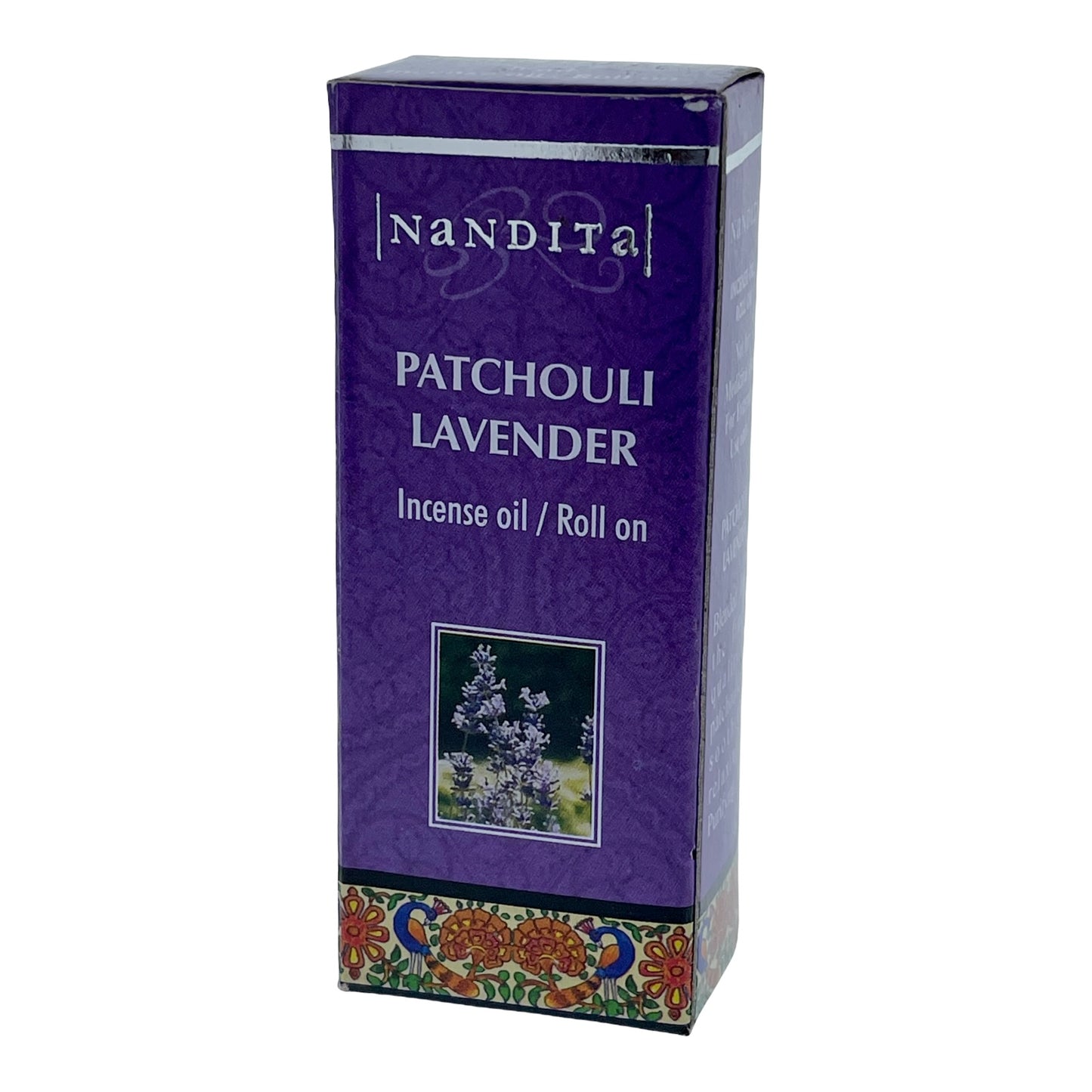 Nandita Patchouli Lavender Roll on/ Incense Oil 8ml Pack of 2