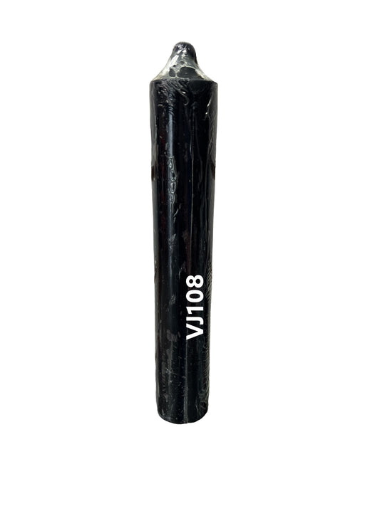 Velas jumbo 9" 12CT negras