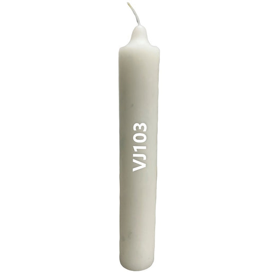 Vela - Jumbo Candle - Blanco 9" - 12ct