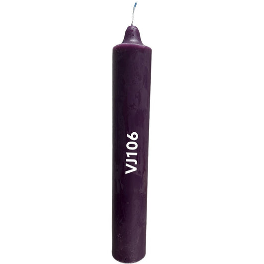 Vela - Jumbo Candle- Morado 9" - 12ct