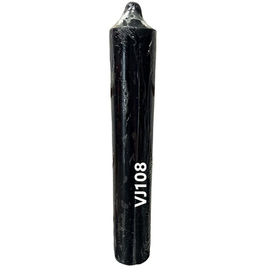 Vela - Jumbo Candle- Negro 9" - 12ct